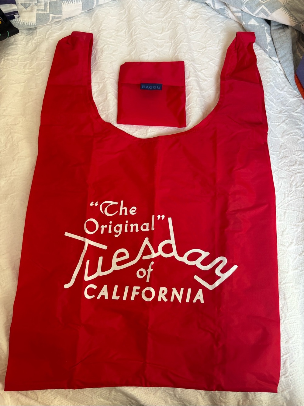 BAGGU Standard Reusable x Tuesday of California - Red